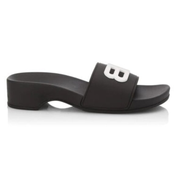 BALENCIAGA Pool BB Slide Sandal - Picture 2 of 6